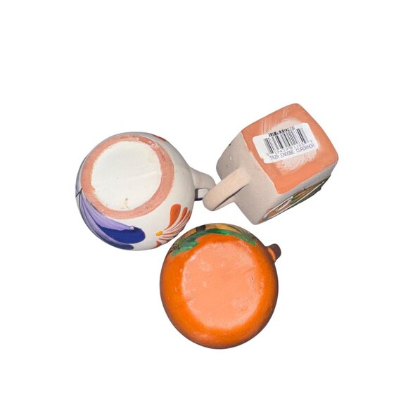 Mexican-Style Ceramic Mug Set Of 3 With Various Hand-Painted Designs - Picture 8 of 14